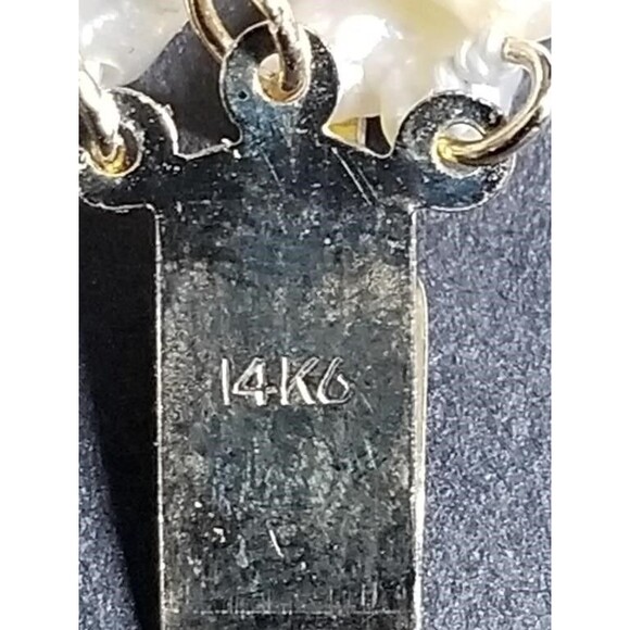 Luxury 5 Strand Pearl Necklace 30 IN & stamped 14k gold filigree clasps VTG Lux - Picture 5 of 15